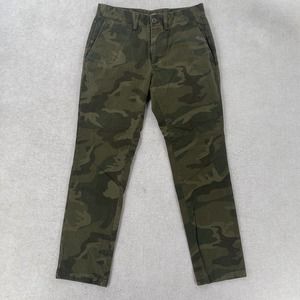 Old Navy Pants Mens 29X30 Green Camouflage Print Ultimate Slim Straight Leg Camo